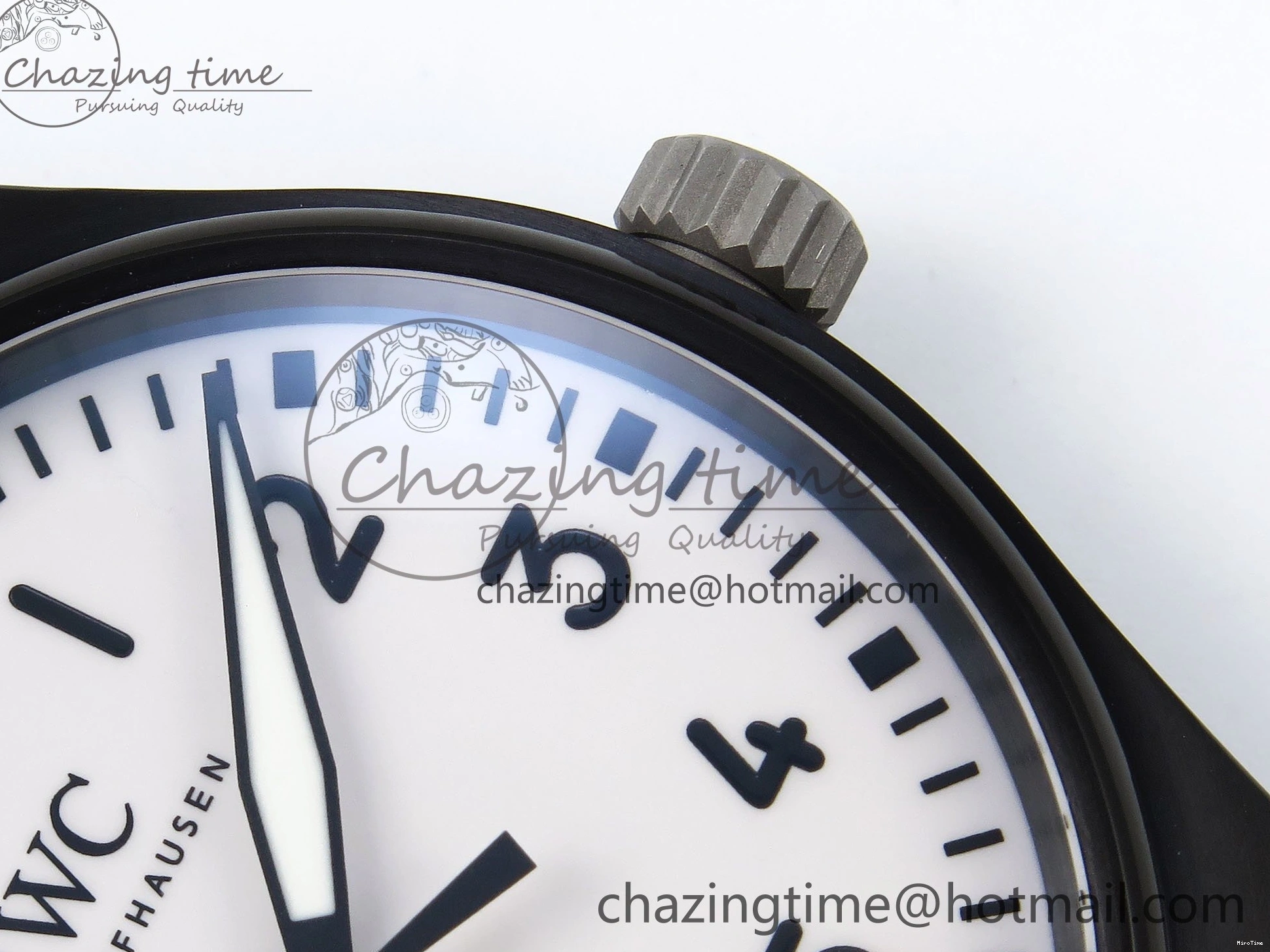 MIROTIME 0118 Pilot Black Ace BLSF 1:1 Best Edition White Lume Dial on Black Nylon Strap MIYOTA OnTrend 7021